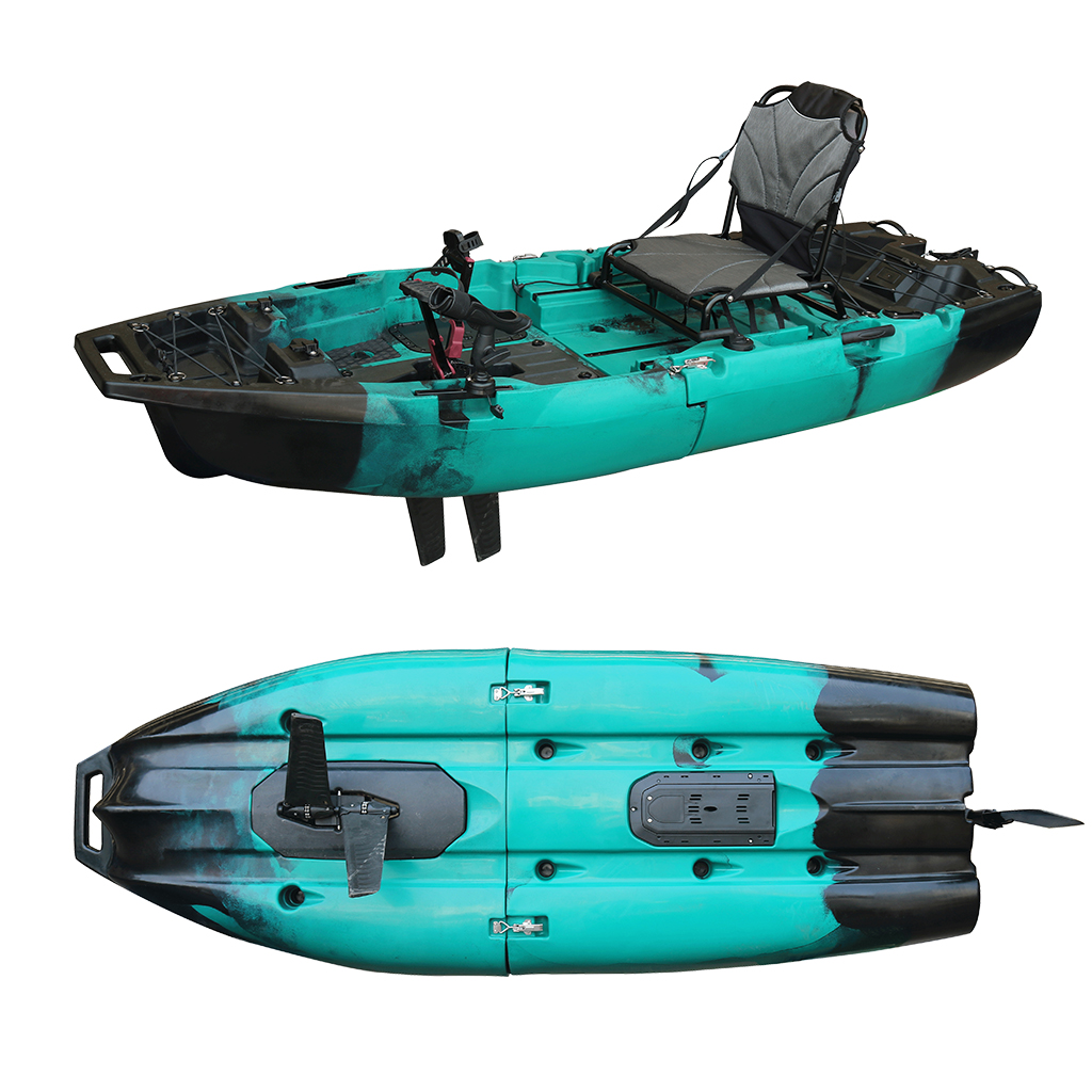 Fishing Kayak Paddle - 8피트 2.5미터 HDPE 모듈식 싯온탑 카약