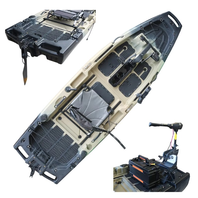Fishing Kayak Sit On Top - 1인용 HDPE/PE 시트온탑 CE 인증 모터식