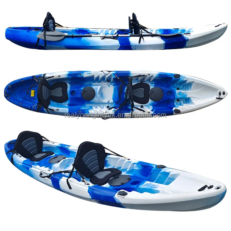 Fishing Kayak Sit On Top - 2026년형 로토몰딩 탠덤 카약 가족용 싯온탑