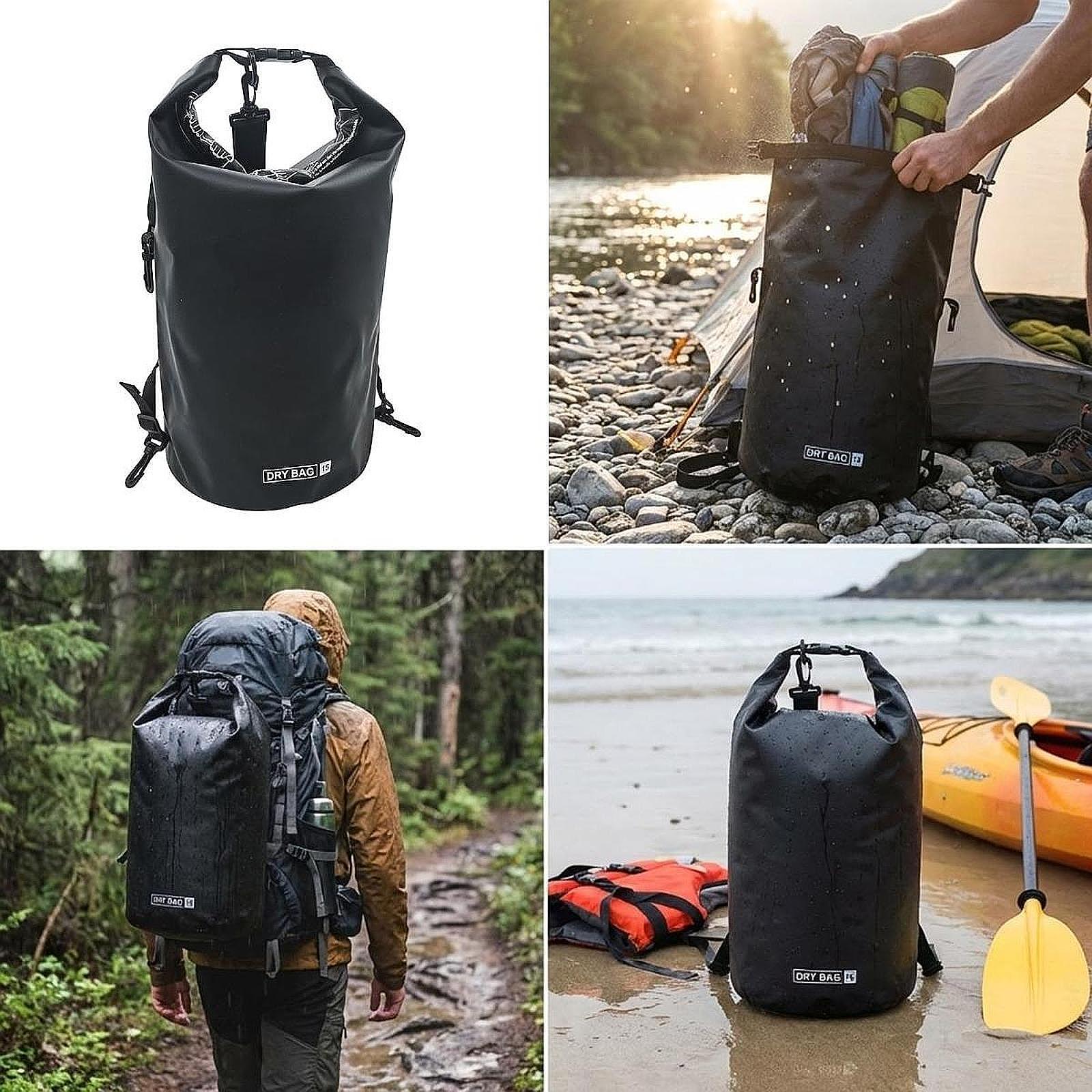 Fishing Kayak Storage Bag - 방수 드라이백 수납 가방, 조절 가능한