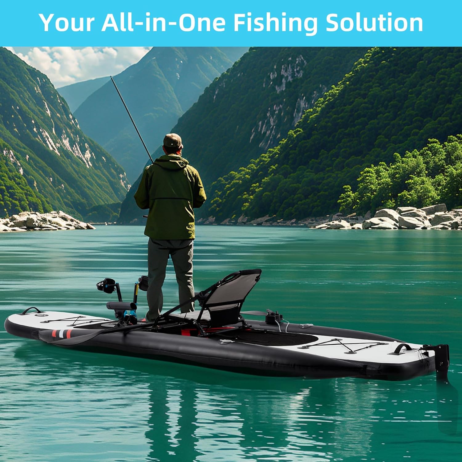 12피트 프리미엄 PVC 풍선식 낚시 카약 – 페달 구 - Fishing Kayak Seat 리뷰 및 가격
