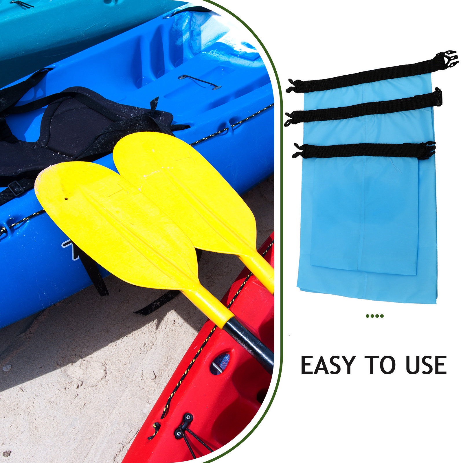 방수 드라이백 세트 3개입, 가벼운 압축 수납 파우치, - Fishing Kayak Storage Bag 리뷰 및 가격