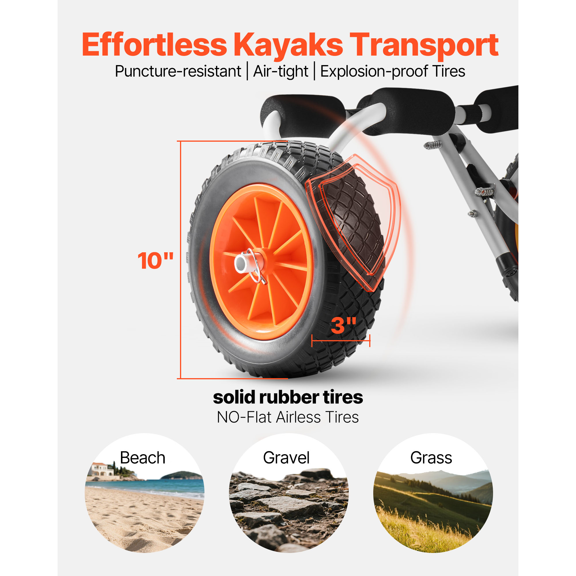 SucceBuy 200파운드 카약 카트 접이식 카약 트 - Fishing Kayak Cart 리뷰 및 가격