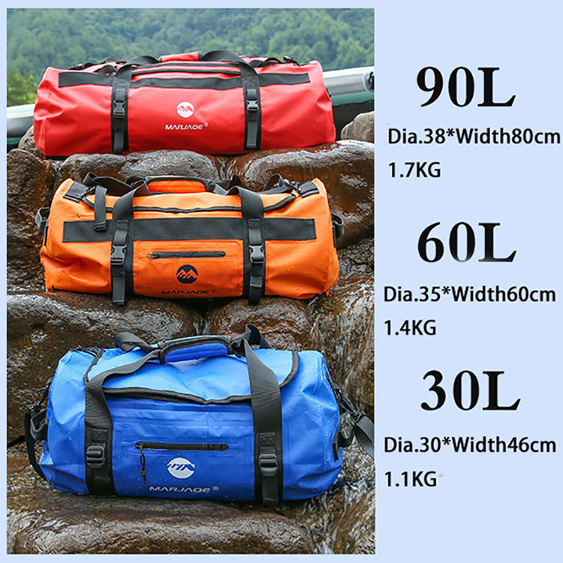 30L 60L 90L 방수 카약 가방 건조 안장 수하물 - Fishing Kayak Crate 리뷰 및 가격