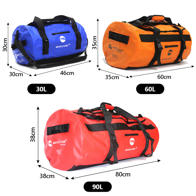 30L 60L 90L 방수 카약 가방 건조 안장 수하물 - Fishing Kayak Crate 리뷰 및 가격