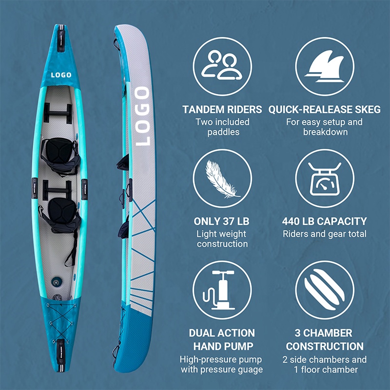 드롭 스티치 카약 풍선 카누 2인용 3인용 탠덤 싯온  - Fishing Kayak Sit In 리뷰 및 가격