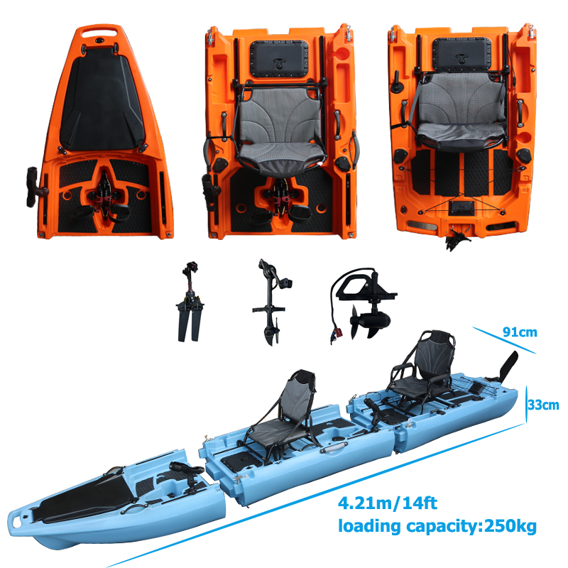 14피트 2인용 분리형 페달 카약 싯온탑 이중 시트 H - Fishing Kayak Seat 리뷰 및 가격