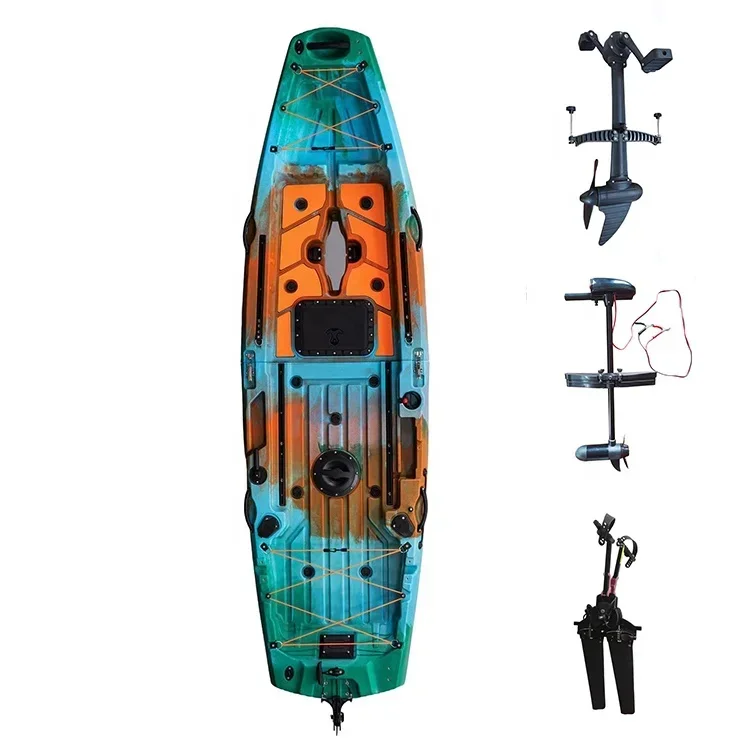9.5피트 1인용 접이식 플라스틱 보트 낚시용 2단 분 - Fishing Kayak Pedal Drive 리뷰 및 가격