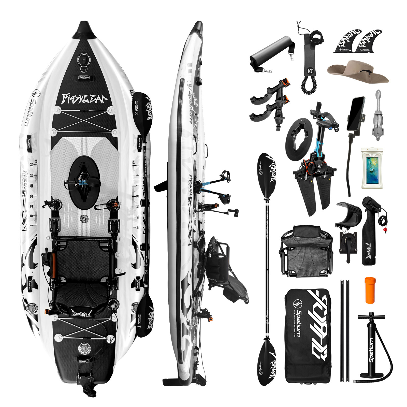스파티움 11.5피트 플리퍼 페달 드라이브 낚시용 풍선 - Fishing Kayak Seat 리뷰 및 가격