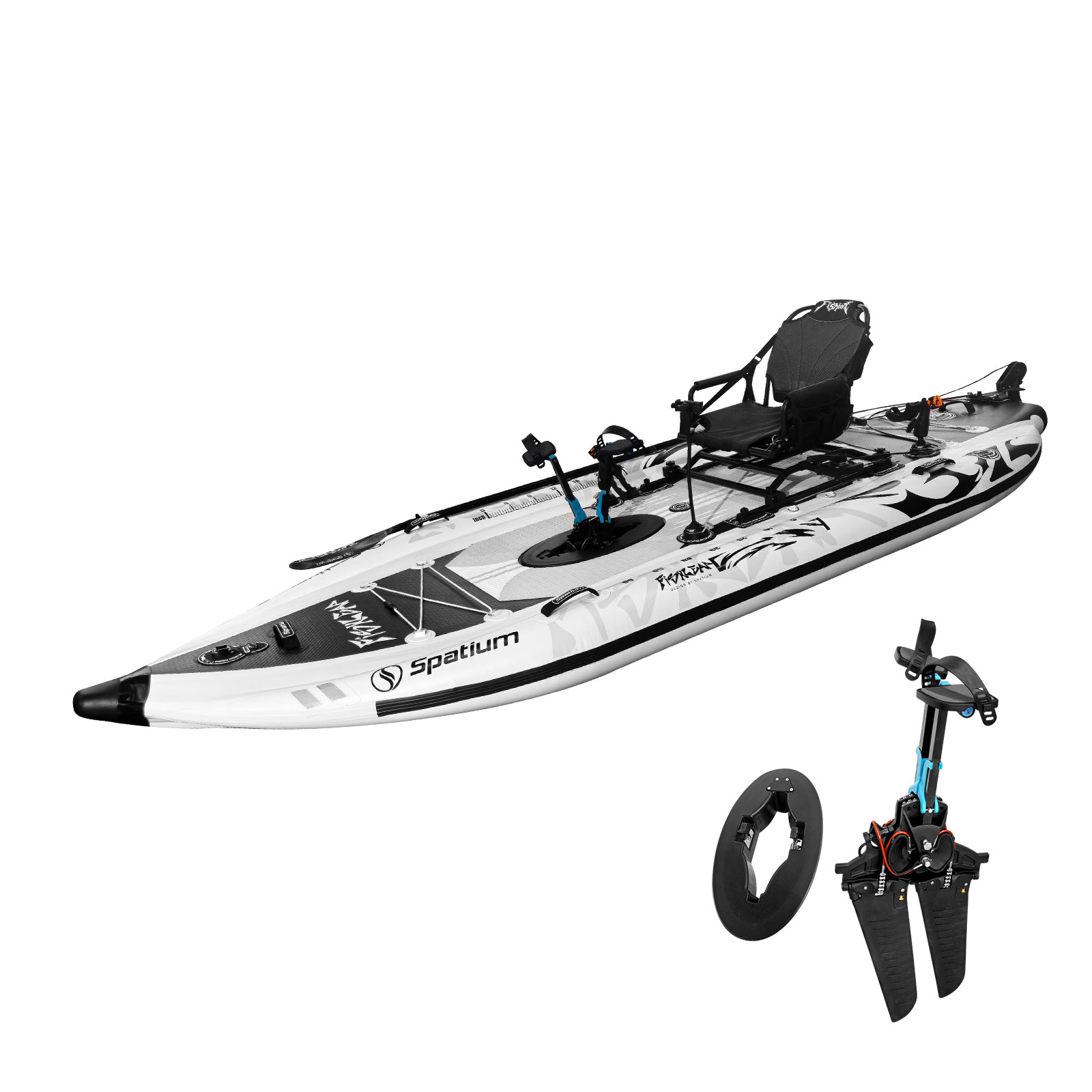 스파티움 11.5피트 플리퍼 페달 드라이브 낚시용 풍선 - Fishing Kayak Seat 리뷰 및 가격