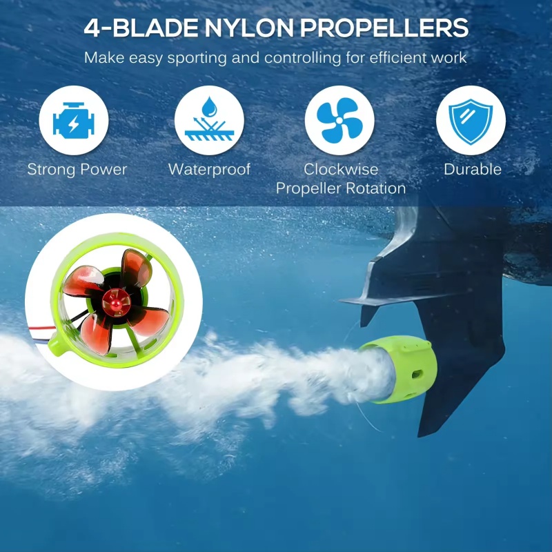 12-24V 20A 브러시리스 수중 추진기 4 블레이드 - Fishing Kayak Sit On Top 리뷰 및 가격